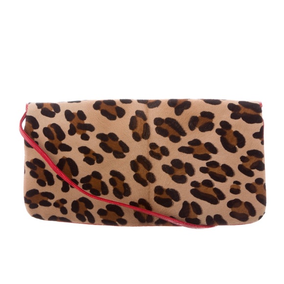 New Pristine Kara Ross Leopard Ponyhair and ref genuine Lizzard handbag - Picture 3 of 6